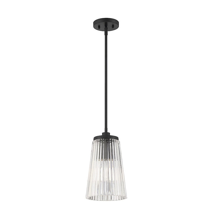 Savoy House Chantilly 1-Light Pendant, Matte Black