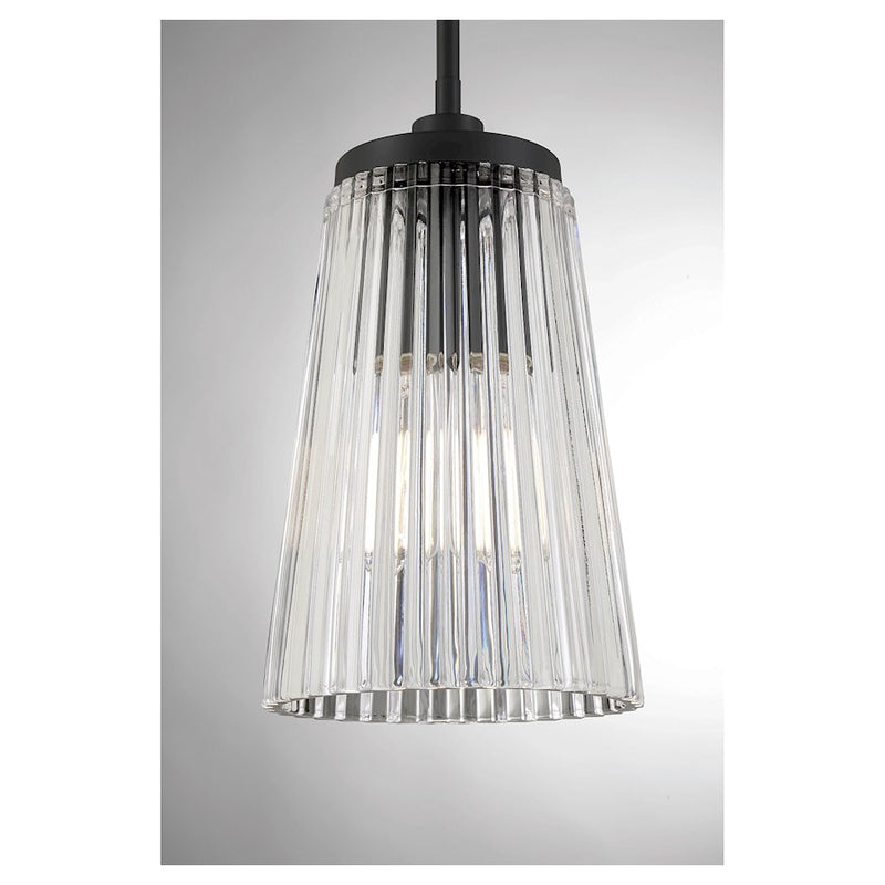 Savoy House Chantilly 1-Light Pendant, Matte Black