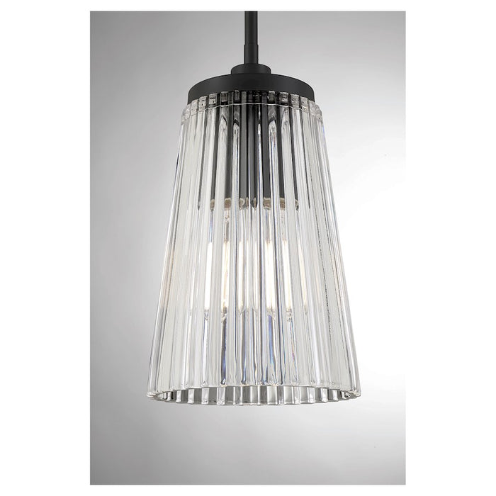 Savoy House Chantilly 1-Light Pendant, Matte Black