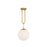 Savoy House Becker 1-Light Pendant, Warm Brass