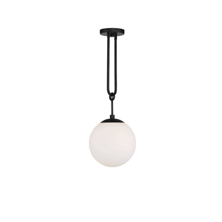 Savoy House Becker 1-Light Pendant, Matte Black - 7-180-1-89