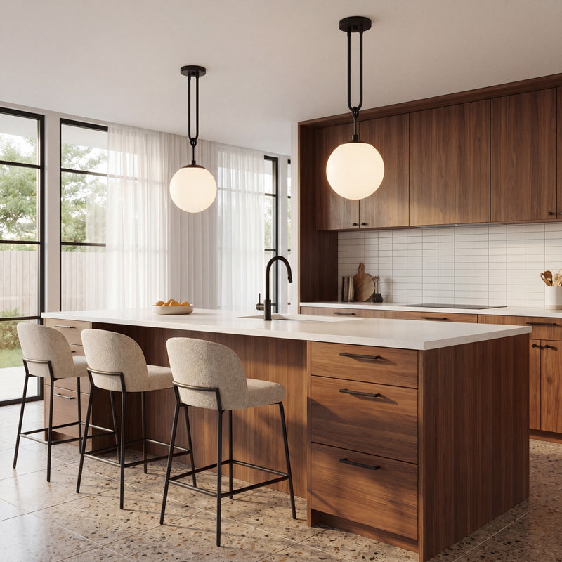 Savoy House Becker 1-Light Pendant, Matte Black