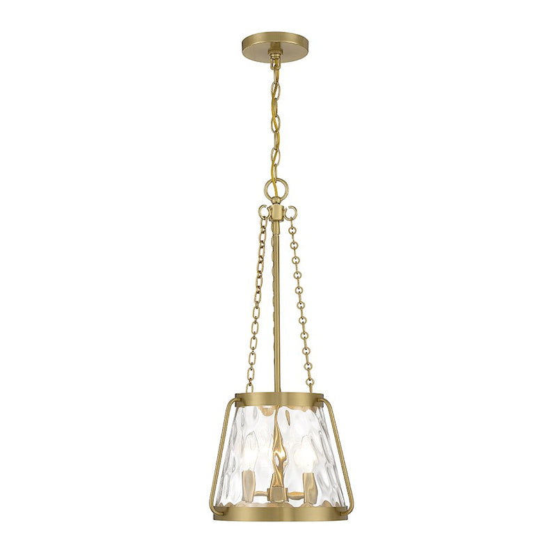 Savoy House Crawford 3-Light Pendant, Warm Brass