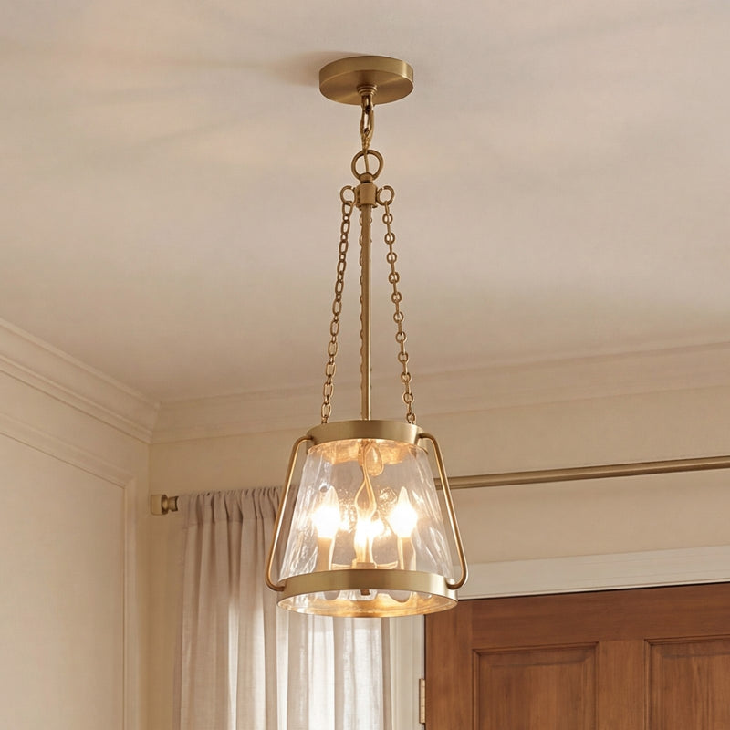 Savoy House Crawford 3-Light Pendant, Warm Brass