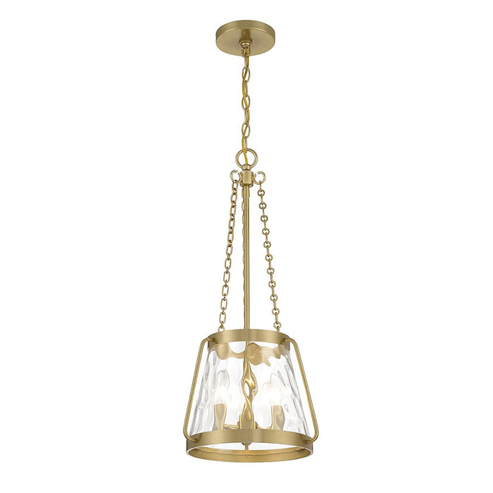 Savoy House Crawford 3-Light Pendant, Warm Brass