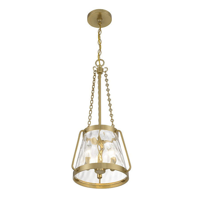 Savoy House Crawford 3-Light Pendant, Warm Brass