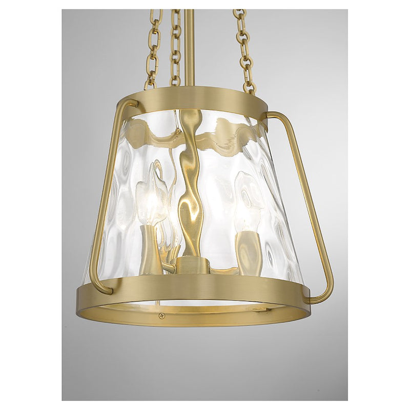 Savoy House Crawford 3-Light Pendant, Warm Brass