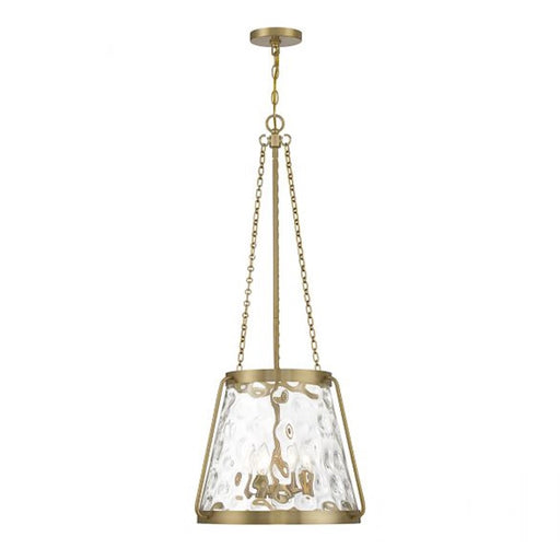 Savoy House Crawford 4-Light Pendant, Warm Brass - 7-1804-4-322