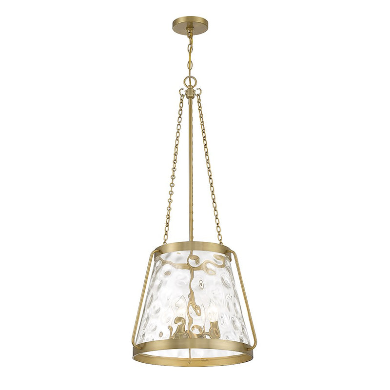 Savoy House Crawford 4-Light Pendant, Warm Brass