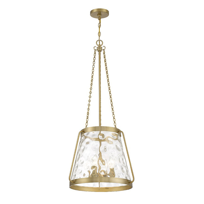 Savoy House Crawford 4-Light Pendant, Warm Brass