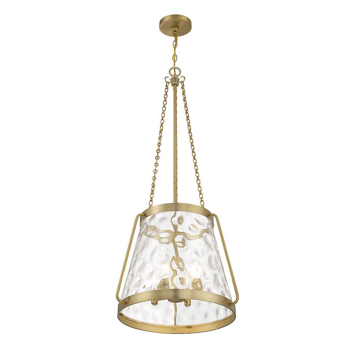 Savoy House Crawford 4-Light Pendant, Warm Brass