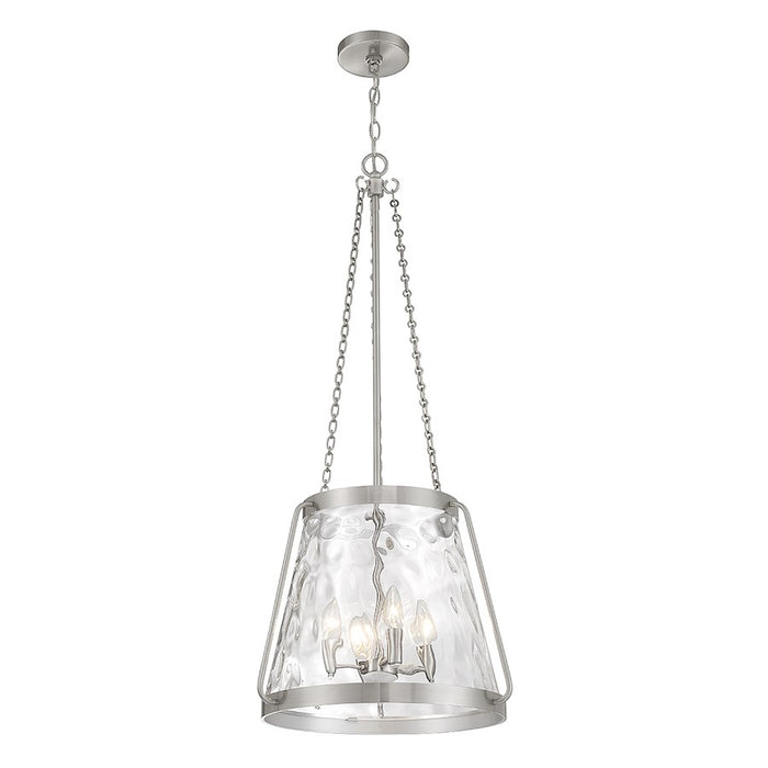 Savoy House Crawford 4-Light Pendant, Satin Nickel