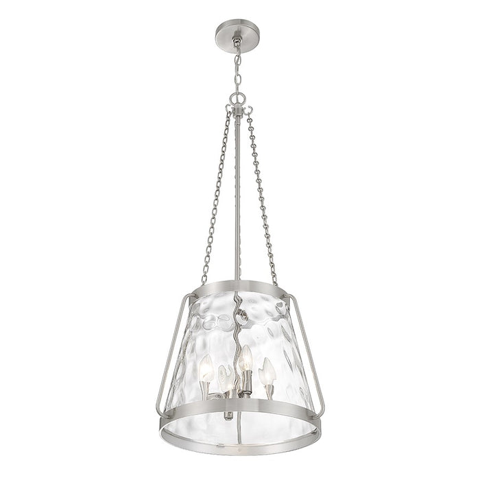 Savoy House Crawford 4-Light Pendant, Satin Nickel