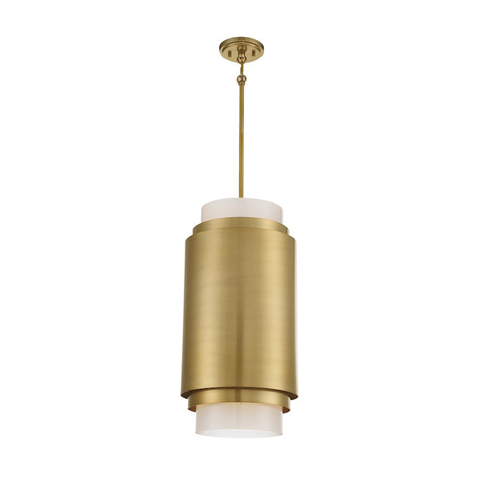 Savoy House Beacon 3-Light Pendant, Burnished Brass