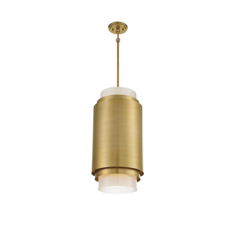 Savoy House Beacon 3-Light Pendant, Burnished Brass
