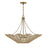 Savoy House Cyperas 5-Light Pendant, Warm Brass/Rope