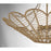 Savoy House Cyperas 5-Light Pendant, Warm Brass/Rope