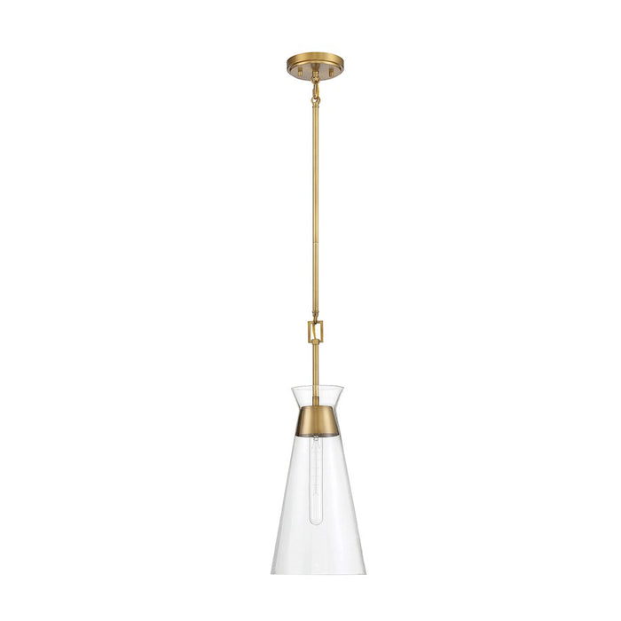 Savoy House Lakewood 1-Light Pendant, Warm Brass