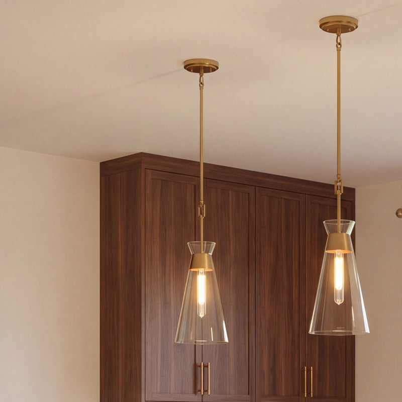 Savoy House Lakewood 1-Light Pendant, Warm Brass