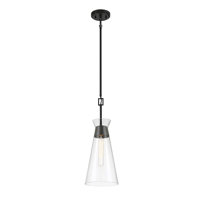 Savoy House Lakewood 1-Light Pendant, Matte Black