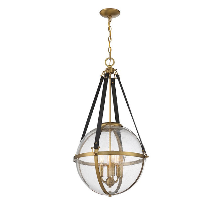 Savoy House Bozeman 4-Light Pendant, Warm Brass