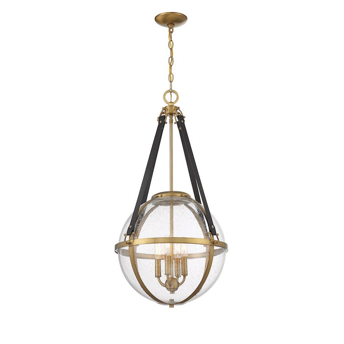 Savoy House Bozeman 4-Light Pendant, Warm Brass