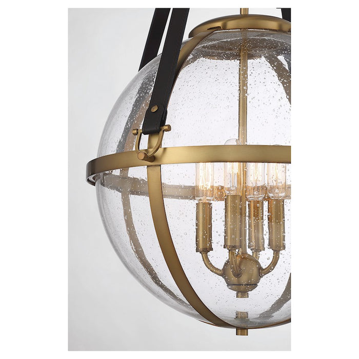 Savoy House Bozeman 4-Light Pendant, Warm Brass