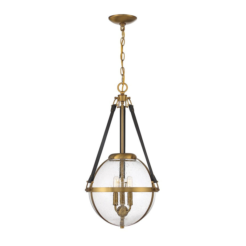 Savoy House Bozeman 3-Light Pendant, Warm Brass