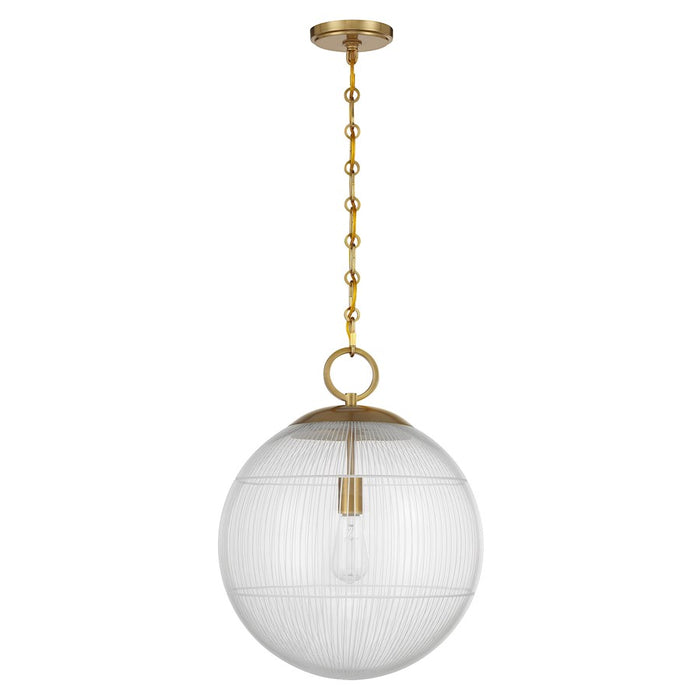 Savoy House Cabot 1 Light Pendant, Warm Brass/Segmented