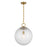 Savoy House Cabot 1 Light Pendant, Warm Brass/Segmented