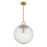 Savoy House Cabot 1 Light Pendant, Warm Brass/Segmented