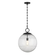 Savoy House Cabot 1 Light Pendant, Matte Black/Segmented - 7-1840-1-89