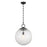 Savoy House Cabot 1 Light Pendant, Matte Black/Segmented