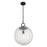 Savoy House Cabot 1 Light Pendant, Matte Black/Segmented