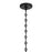 Savoy House Cabot 1 Light Pendant, Matte Black/Segmented