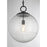 Savoy House Cabot 1 Light Pendant, Matte Black/Segmented
