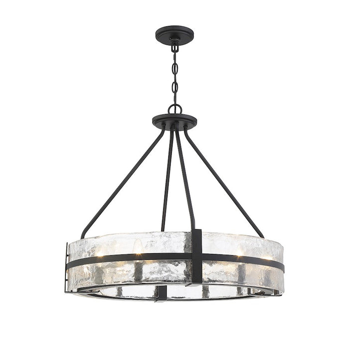 Savoy House Hudson 8-Light Pendant, Matte Black