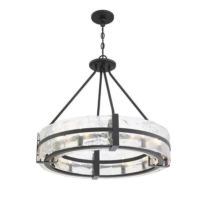 Savoy House Hudson 8-Light Pendant, Matte Black