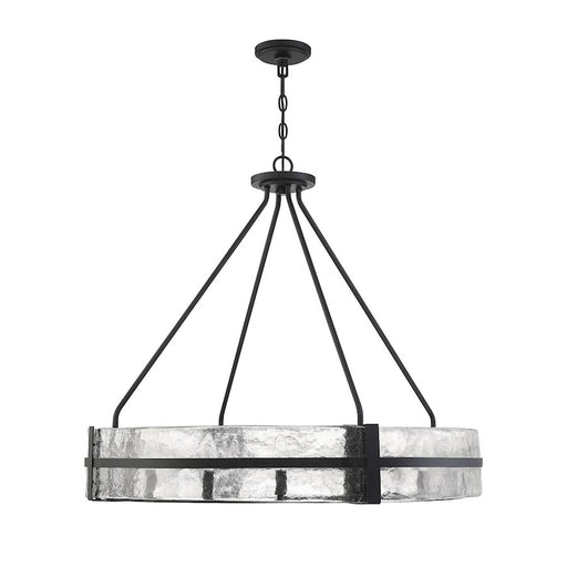Savoy House Hudson 12-Light Pendant, Matte Black