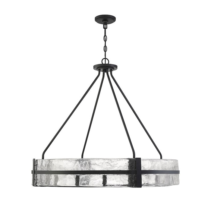 Savoy House Hudson 12-Light Pendant, Matte Black