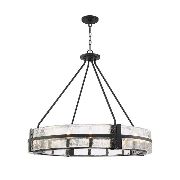 Savoy House Hudson 12-Light Pendant, Matte Black