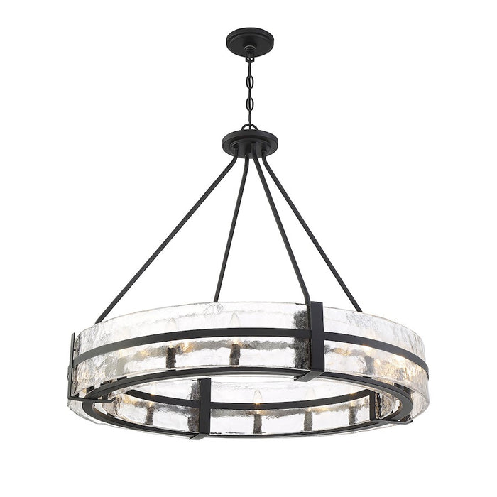 Savoy House Hudson 12-Light Pendant, Matte Black