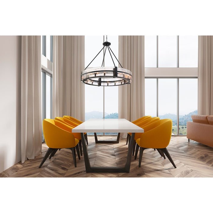 Savoy House Hudson 12-Light Pendant, Matte Black