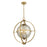 Savoy House Pearl 3-Light Pendant, Warm Brass