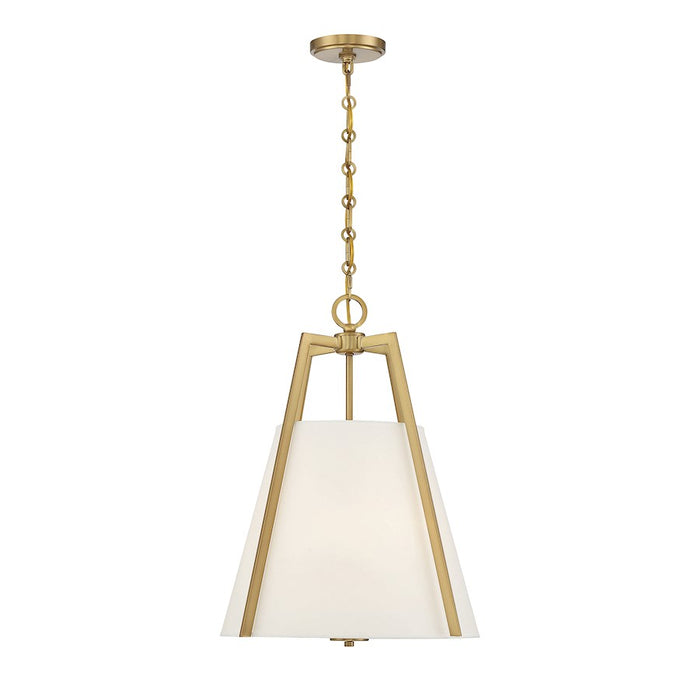 Savoy House Mansfield 3-Light Pendant, Warm Brass