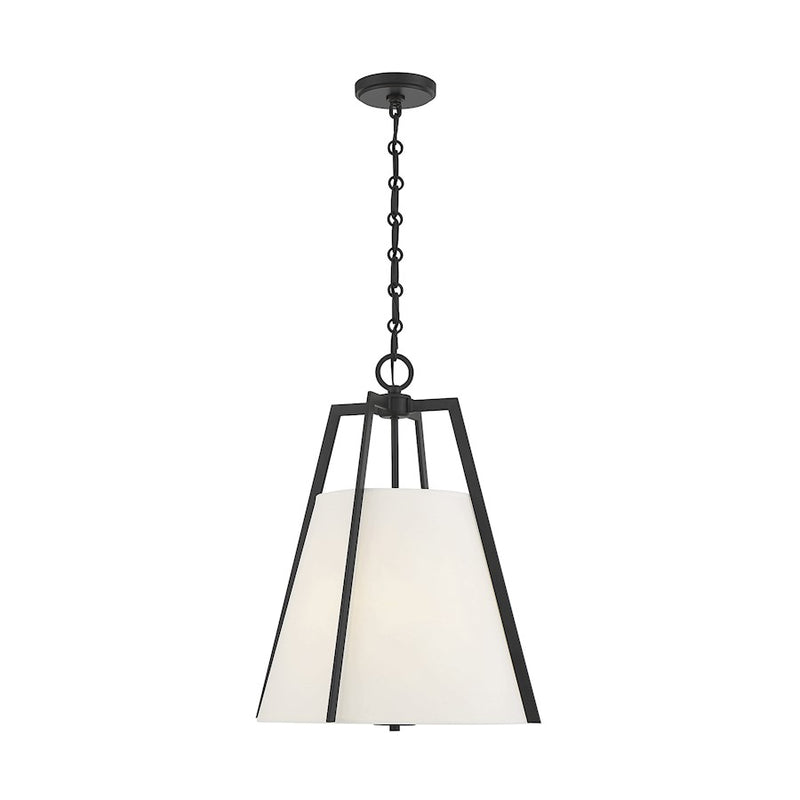 Savoy House Mansfield 3-Light Pendant, Matte Black