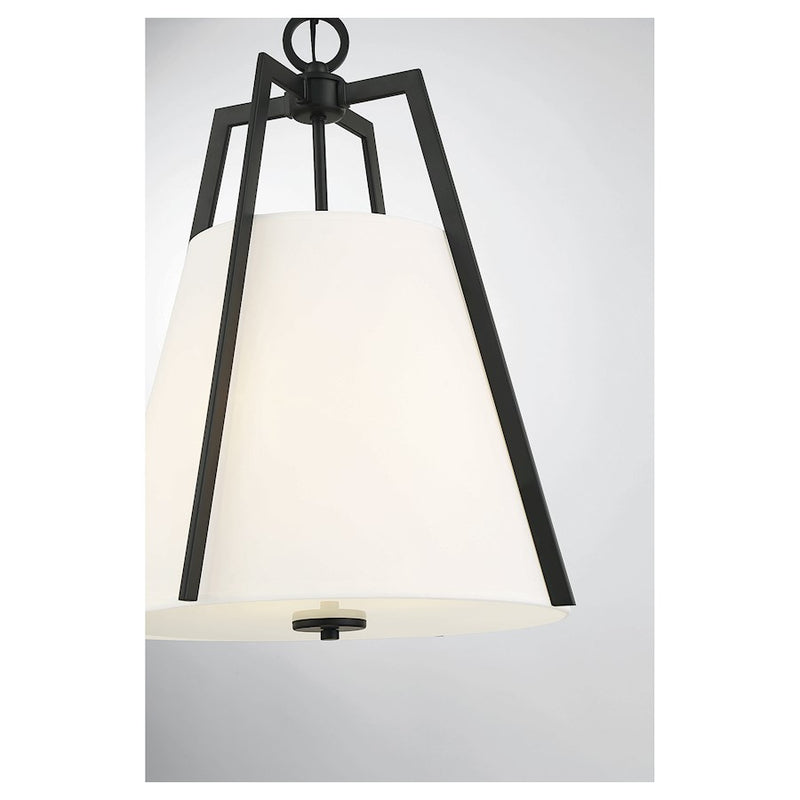 Savoy House Mansfield 3-Light Pendant, Matte Black