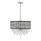 Savoy House Rory 4-Light Pendant, Matte Black/Satin Nickel