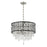 Savoy House Rory 4-Light Pendant, Matte Black/Satin Nickel