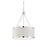 Savoy House Delphi 6-Light Pendant, White/Polished Nickel Acccents